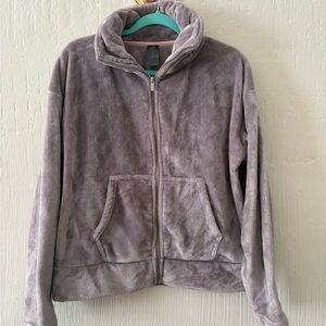 Champion Women's Cozy Gray Teddy Jacket